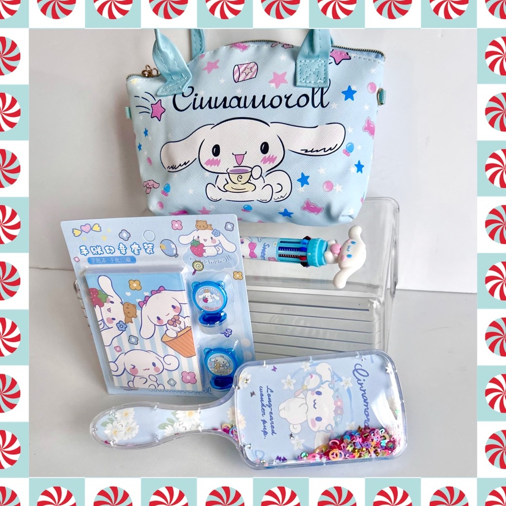🩵(CIN320) Cinnamoroll Adorable 4-Piece Purse Bundle!